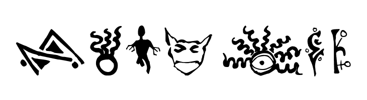Cthulhu Glyphs  Free Fonts Download
