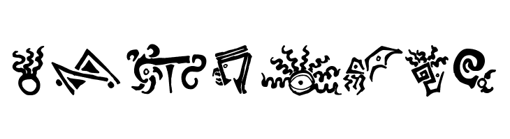Cthulhu Glyphs  Free Fonts Download