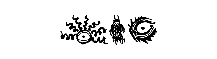 Cthulhu Glyphs  Free Fonts Download