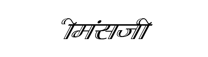 Kruti Dev 070  Italic  Free Fonts Download