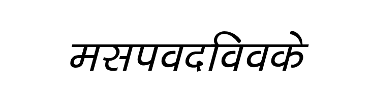 Kruti Dev 040  Italic  Free Fonts Download