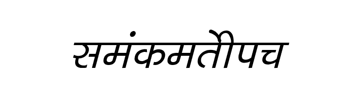 Kruti Dev 040  Italic  Free Fonts Download