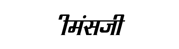 Kruti Dev 090  Italic  Free Fonts Download