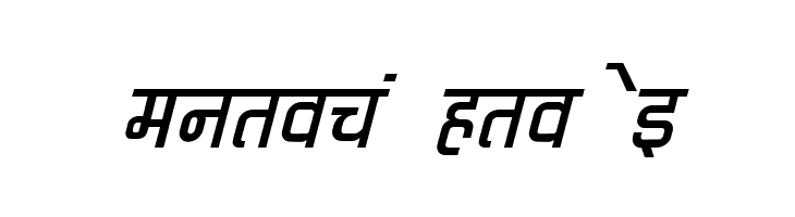 Kruti Dev 060  Italic  Free Fonts Download