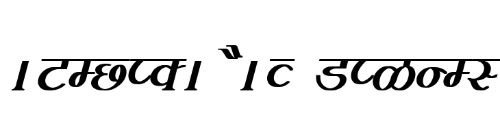 Kruti Dev 100  Bold Italic  Free Fonts Download