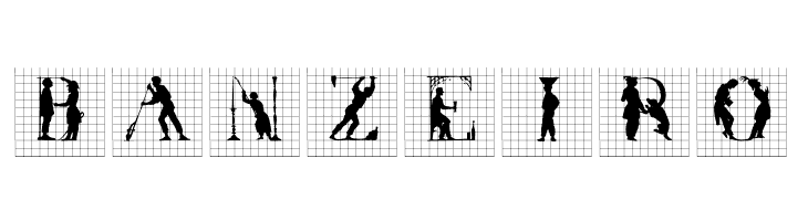 SilhouettesInGrids  Free Fonts Download