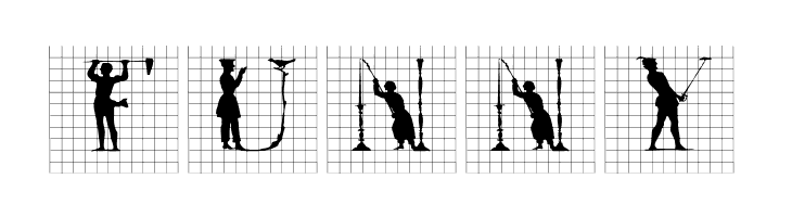 SilhouettesInGrids  Free Fonts Download