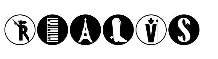 FamousPix-Circles  Free Fonts Download