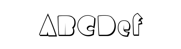 Airmole Shaded  Free Fonts Download