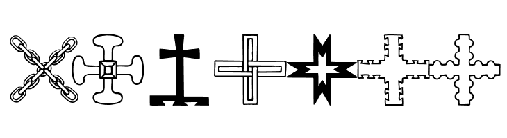 Crosses  Free Fonts Download