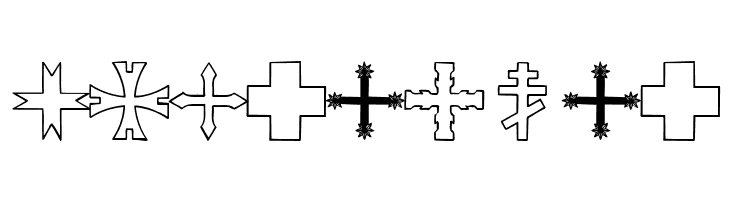 Crosses  Free Fonts Download