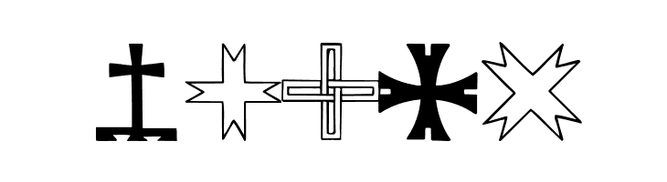 Crosses  Free Fonts Download
