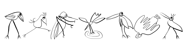 Birds-Relaunch  Free Fonts Download