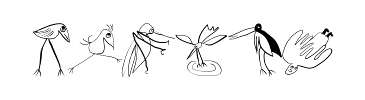 Birds-Relaunch  Free Fonts Download