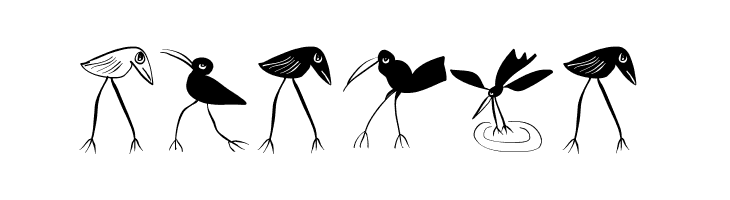 Birds-Relaunch  Free Fonts Download