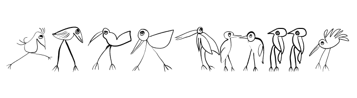 Birds-Relaunch  Free Fonts Download