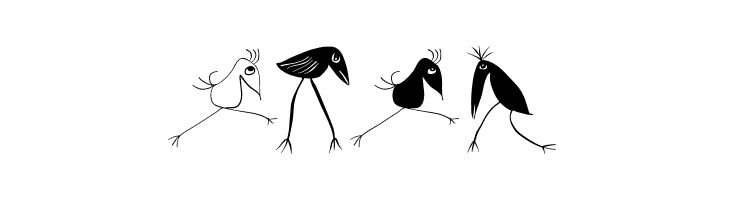 Birds-Relaunch  Free Fonts Download