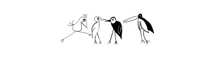 Birds-Relaunch  Free Fonts Download