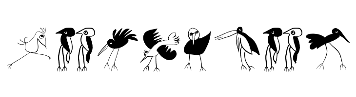 Birds-Relaunch  Free Fonts Download