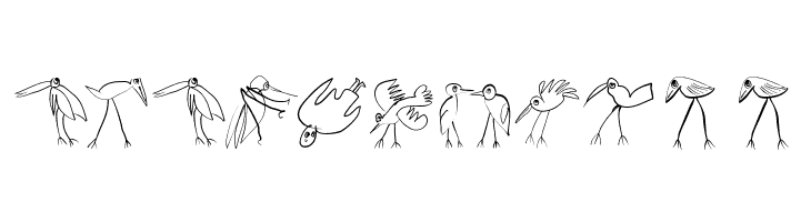 Birds-Relaunch  Free Fonts Download