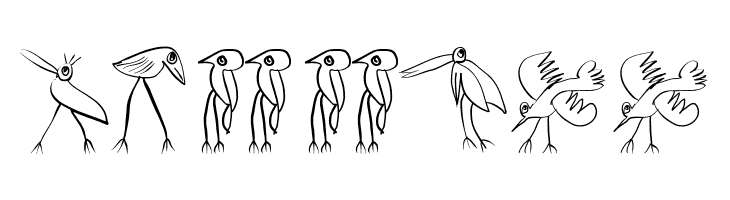 Birds-Relaunch  Free Fonts Download