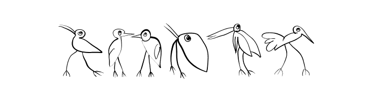 Birds-Relaunch  Free Fonts Download