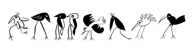 Birds-Relaunch  Free Fonts Download