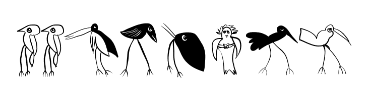 Birds-Relaunch  Free Fonts Download