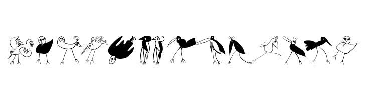 Birds-Relaunch  Free Fonts Download
