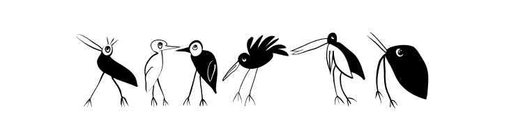 Birds-Relaunch  Free Fonts Download