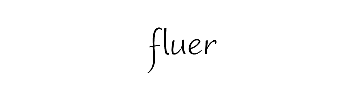 fluer Worstveld Sling Font