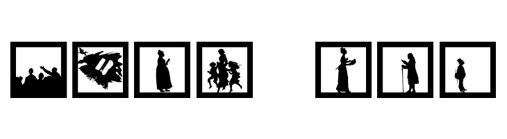 SomeNewSilhouettes  Free Fonts Download