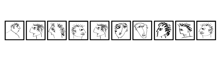 HeadSketchesTwo  Free Fonts Download