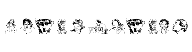 PeopleSketches  Free Fonts Download
