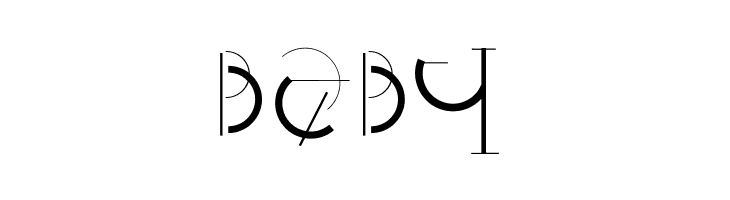 HalfCircleAlphabetXP  Free Fonts Download