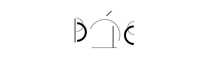 HalfCircleAlphabetXP  Free Fonts Download