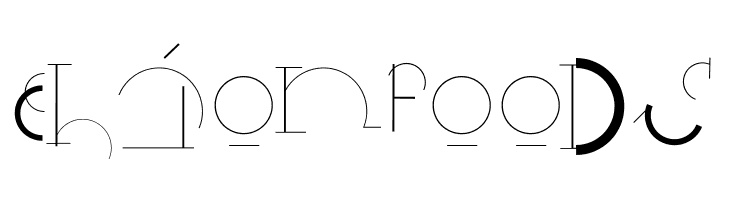 HalfCircleAlphabetXP  Free Fonts Download
