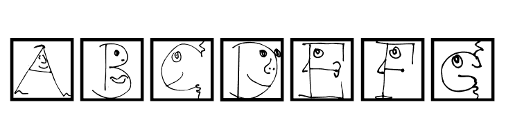 FacesAlphabetBeta  Free Fonts Download