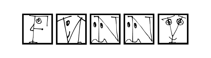 FacesAlphabetBeta  Free Fonts Download