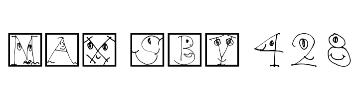 FacesAlphabetBeta  Free Fonts Download