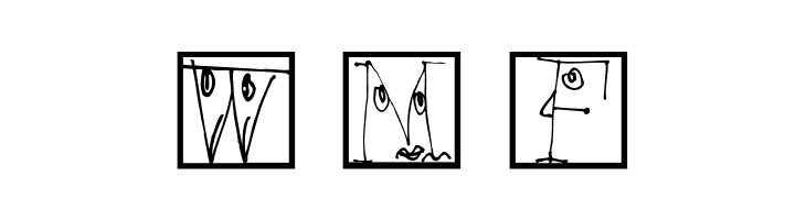 FacesAlphabetBeta  Free Fonts Download