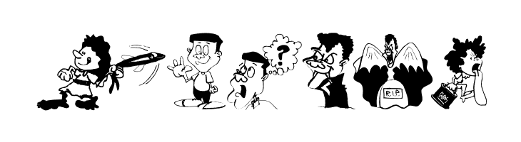 Characters-C  Free Fonts Download