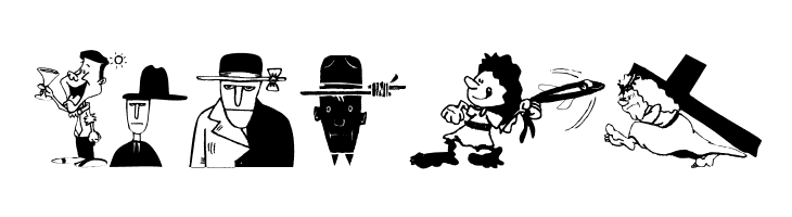 Characters-C  Free Fonts Download