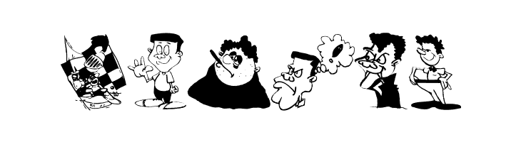 Characters-C  Free Fonts Download