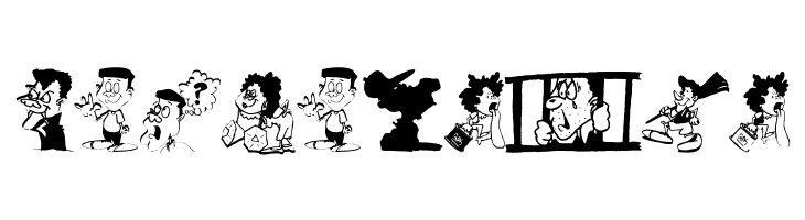 Characters-C  Free Fonts Download