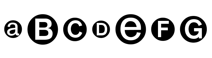 MonoAlphabetMultiSized  Free Fonts Download