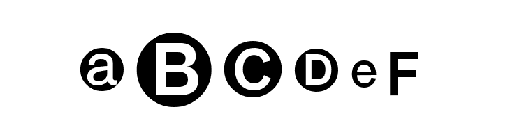 MonoAlphabetMultiSized  Free Fonts Download