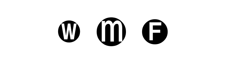MonoAlphabetMultiSized  Free Fonts Download