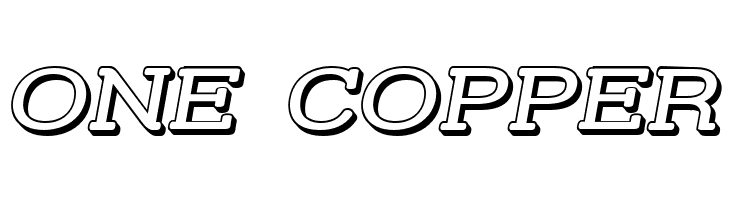 Street Slab - Wide 3D Italic  Free Fonts Download