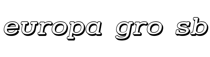 Street Slab - Wide 3D Italic  Free Fonts Download